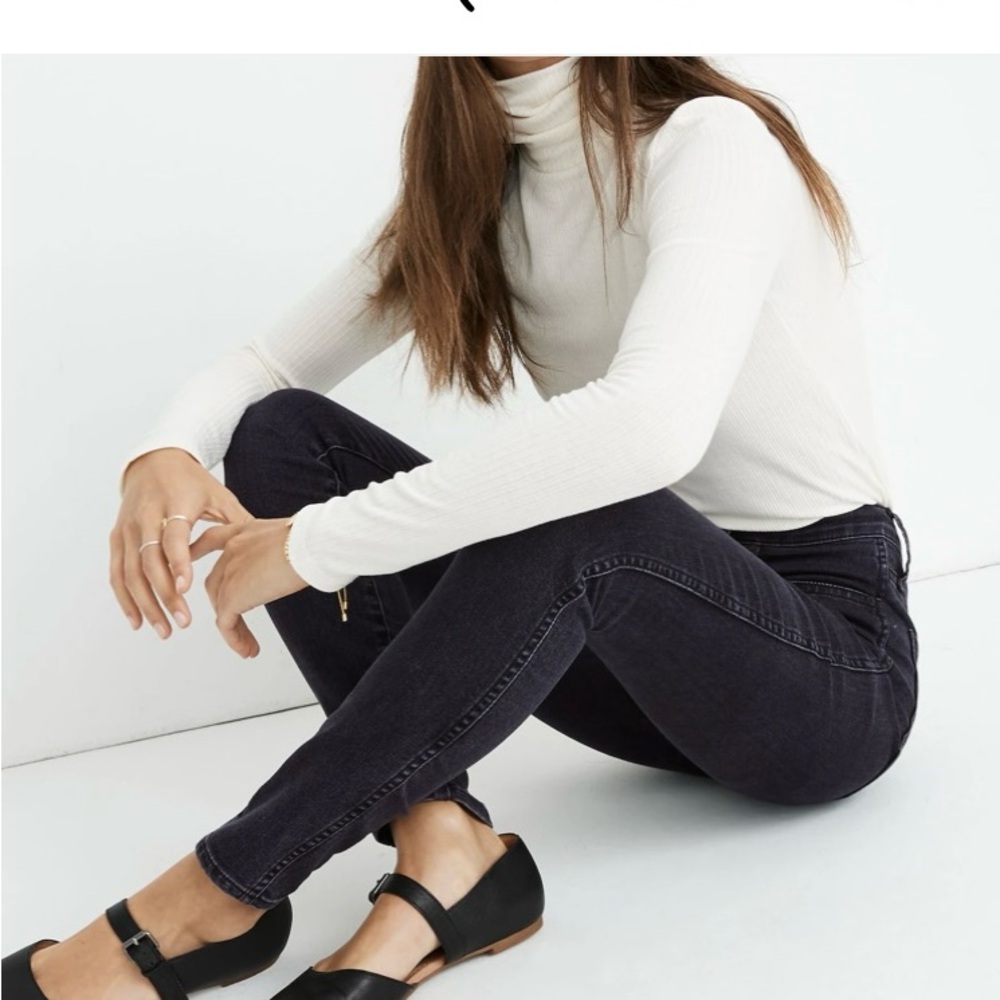 Madewell  w  32p 10 high-rise skinny Black Skinny Jeans with Sleek Fit